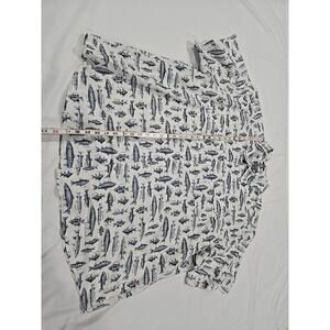 Eddie Bauer Mens Fish Button Up Shirt 3xl